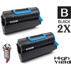 2 PACK Okidata 45460509 High Yield Black combo Laser Toner Cartridge Premium Compatible