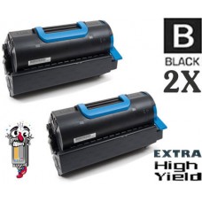2 PACK Okidata 45460510 Extra High Yield Black combo Laser Toner Cartridge Premium Compatible