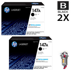2 PACK Genuine Hewlett Packard HP147A Black Inkjet Cartridge