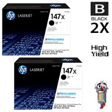 2 PACK Genuine Hewlett Packard HP147X Black High Yield Inkjet Cartridge