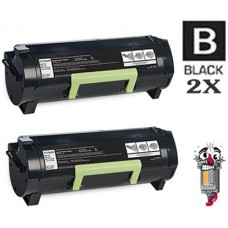 2 PACK Lexmark 53B1000 Toner Cartridges Premium Compatible