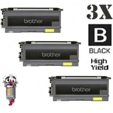 3 PACK Brother TN350 High Yield combo Laser Toner Cartridges Premium Compatible