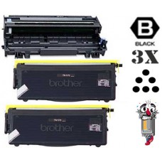3 PACK Brother TN570 DR510 combo Laser Toner Cartridges Premium Compatible