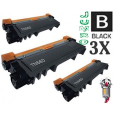 3 PACK Brother TN660X Jumbo High Yield combo Laser Toner Cartridges Premium Compatible