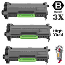 3 PACK Brother TN880 Extra High Yield combo Laser Toner Cartridges Premium Compatible