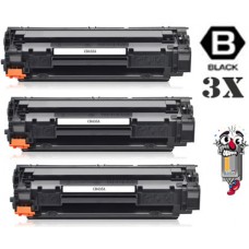 3 PACK Hewlett Packard CB435A HP35A combo Laser Toner Cartridges Premium Compatible