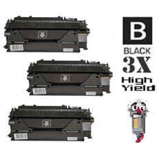 3 PACK Hewlett Packard CF280X HP80X High Yield combo Laser Toner Cartridges Premium Compatible