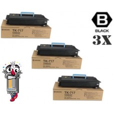 3 PACK Konica Minolta TK717 combo Laser Toner Cartridge Premium Compatible