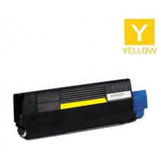 Okidata 43034801 Type C6 Yellow Laser Toner Cartridge Premium Compatible