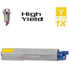 New Open Box Okidata 43459301 High Yield Yellow Laser Toner Compatible Cartridge