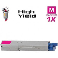 New Open Box Okidata 43459302 High Yield Magenta Laser Toner Compatible Cartridge
