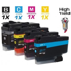 4 PACK Brother LC3033 Super High Yield vestment Tank Ink Cartridge Remanufactured