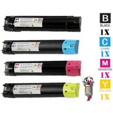 4 PACK Dell W53Y2 M3TD7 MPJ42 JXDHD combo Laser Toner Cartridges Premium Compatible