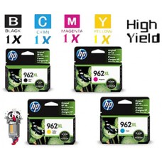 4 PACK Genuine Hewlett Packard HP962XL High Yield combo Ink Cartridge