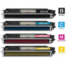 4 PACK Hewlett Packard HP126A combo Laser Toner Cartridges Premium Compatible