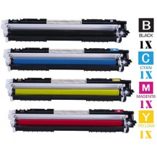 4 PACK Hewlett Packard HP130A combo Laser Toner Cartridges Premium Compatible