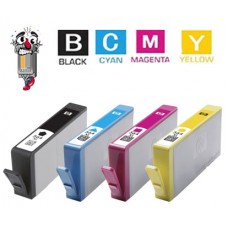 4 PACK Hewlett Packard HP564XL High Yield combo Ink Cartridges Remanufactured