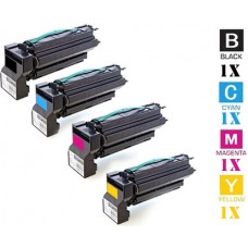 4 PACK Lexmark C7700 Standard Toner Cartridges Premium Compatible 15