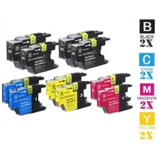 8 PACK Brother LC79 Extra High Yield combo Ink Cartridges Remanufactured