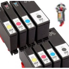 8 PACK Lexmark #150XL combo Ink Cartridges Remanufactured