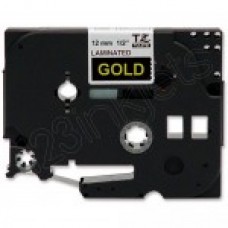 Brother TZe334 Gold on Black Tape (1/2