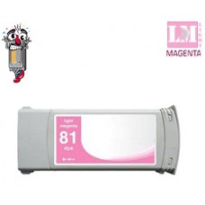 Hewlett Packard C4935A HP81LM Light Magenta Dye Inkjet Cartridge Remanufactured