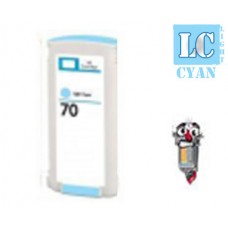 Hewlett Packard HP70 C9390A Light Cyan Inkjet Cartridge Remanufactured