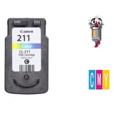 Canon CL211 Regular High Yield Tri-Color Inkjet Cartridge Remanufactured