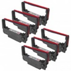 Epson ERC34PR Purple & Red Ribbon Cartridges (6 Pack) Premium Compatible