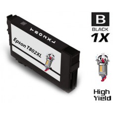 Epson T802XL DURABrite High Yield Black Ink Cartridge Remanufactured