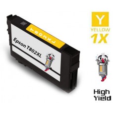 Epson T802XL DURABrite High Yield Yellow Ink Cartridge Remanufactured