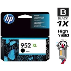 Genuine Hewlett Packard HP952XL Black High Yield Inkjet Cartridge
