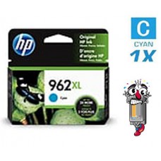 Genuine Hewlett Packard HP962XL High Yield Cyan Inkjet Cartridge