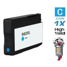 Hewlett Packard HP962XL High Yield Cyan Inkjet Cartridge Remanufactured