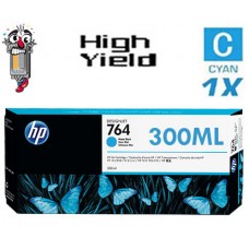 Genuine Hewlett Packard HP 764 C1Q13A Cyan Inkjet Cartridge