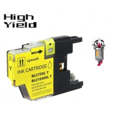 Brother LC75Y High Yield Yellow Inkjet Cartridge Remanufactured