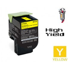 Lexmark 80C1SY0 Yellow Laser Toner Cartridge Premium Compatible