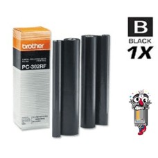 Brother PC302 Black Fax Thermal Cartridge w/Ribbon 2 Pack Premium Compatible