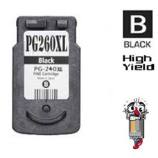 Canon PG260XL Black High Yield Inkjet Cartridge Remanufactured