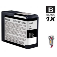 Epson T580100 Photo Black Inkjet Cartridge Remanufactured