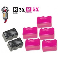 Genuine Xerox 016-1904-01 Solid Ink ColorStix (5 Magenta & 2 Black)