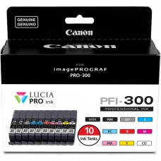 10 PACK Canon PFI-300 Standard Inkjet Cartridge